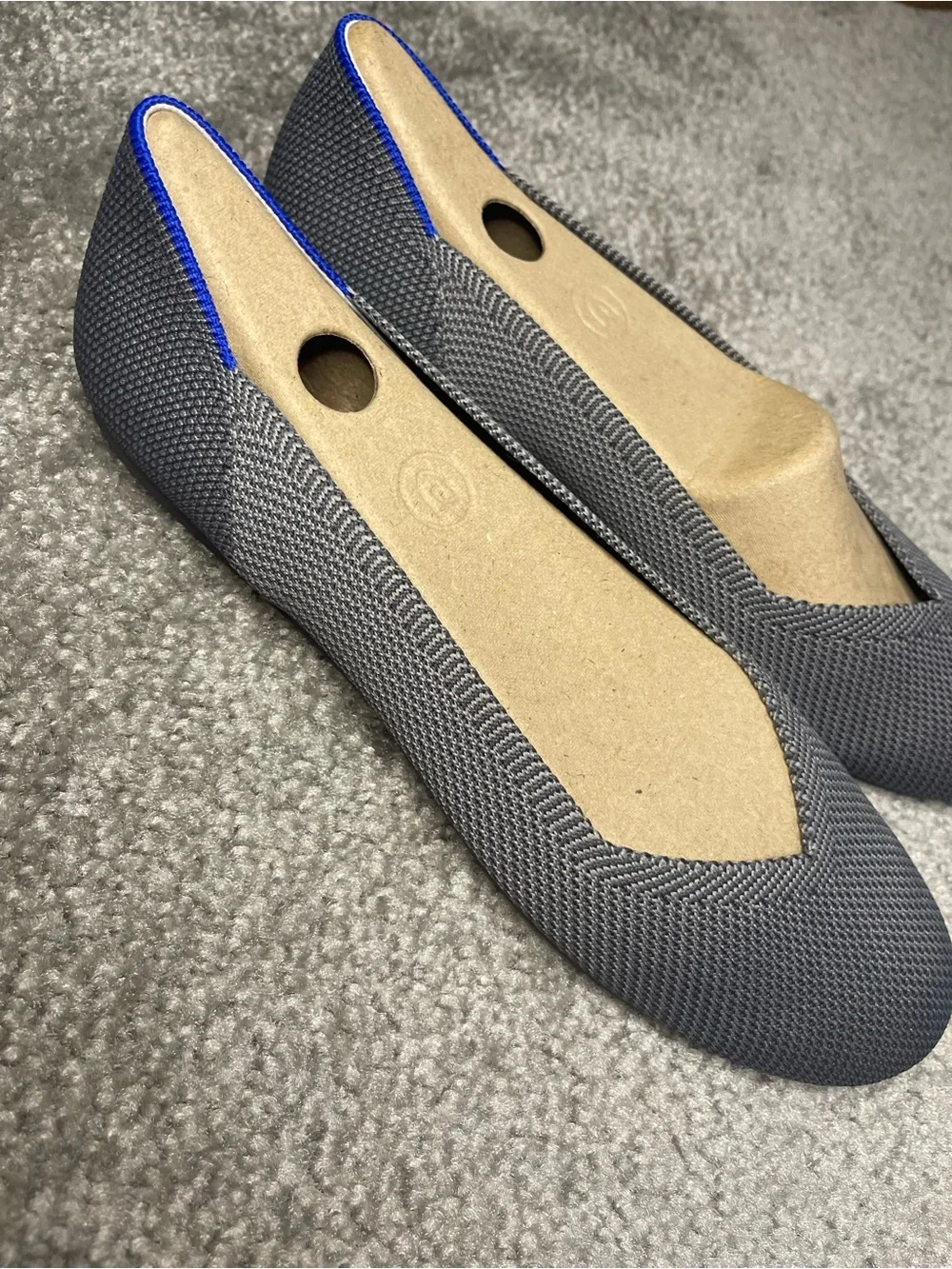 Rothy’s Round Toe Flat Charcoal Gray 9.5